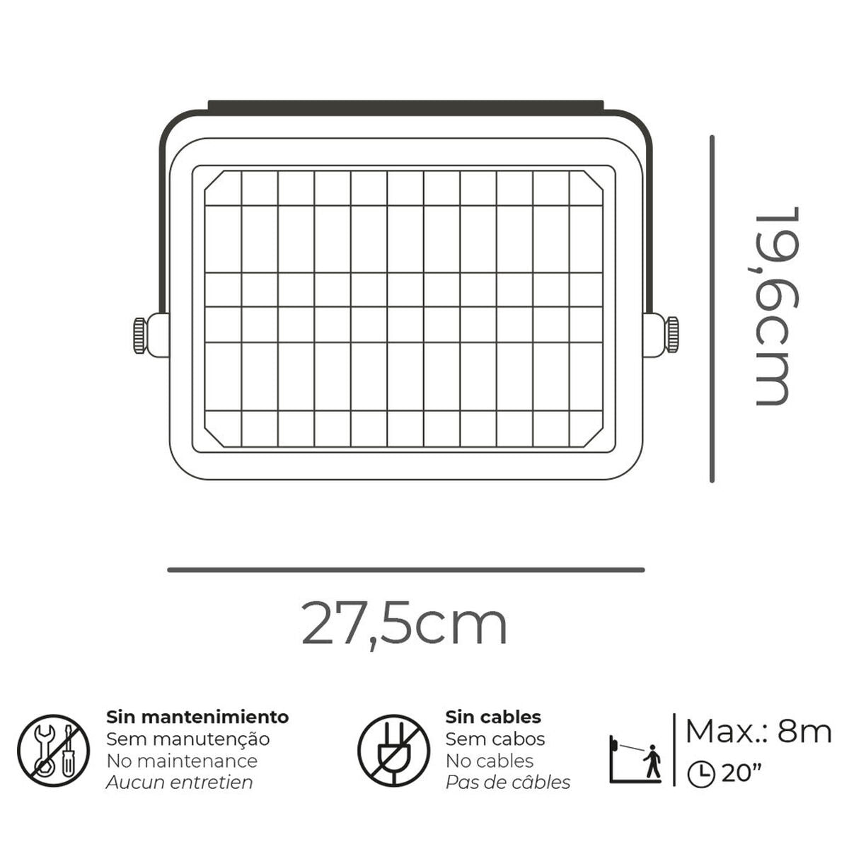 Foco solar LED